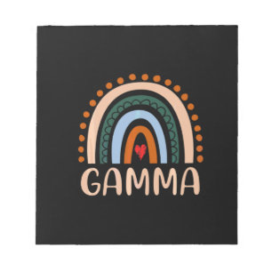 Mother Art   Gamma Rainbow Grandma Cute Birthday Notepad