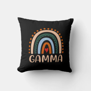 Mother Art Gamma Rainbow Grandma Cute Birthday Throw Pillow