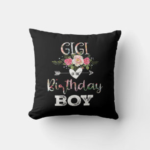 Mother Art Gigi Of A Birthday Boy Birthday Throw Pillow
