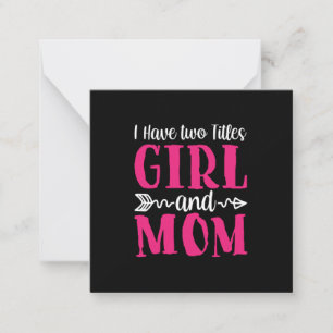 Mother Art Girl And Mom Card