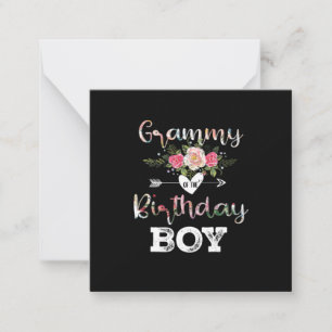 Mother Art Grammy Of A Birthday Boy Birthday Card