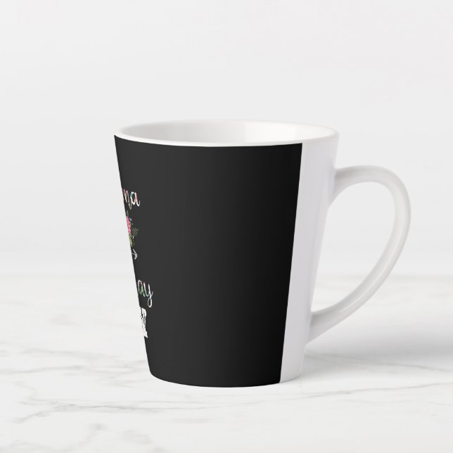 Mother Art | Grandma Of A Birthday Boy Birthday Latte Mug (Right)