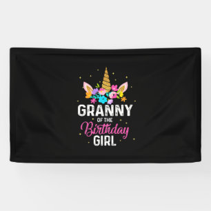 Mother Art Granny Of The Birthday Girl Birthday Banner