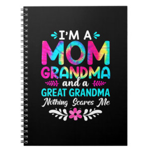 Mother Art I Am A Mom Great Grandma Birthday Notebook