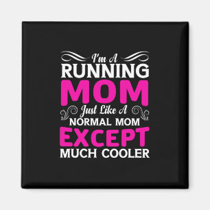 Mother Art I Am A Running Mom Magnet