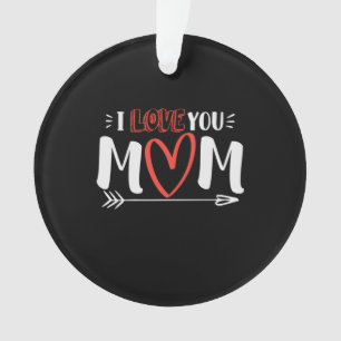 Mother Art I Love You Mommy Ornament