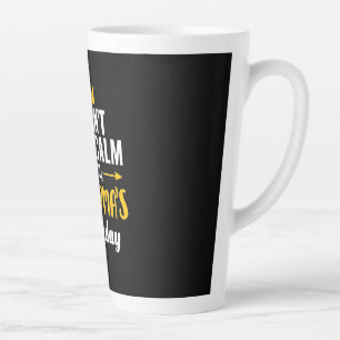Mother Art It Is My Grandmas Birthday Latte Mug