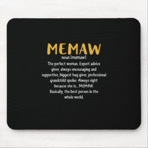 Mother Art Memaw Definition Mouse Pad
