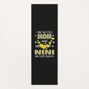 Mother Art   Mom And Nini Floral Birthday Yoga Mat