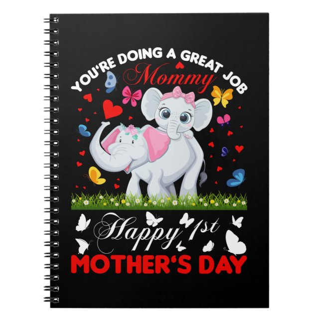 Mother Art Mommy Great Jobs Notebook (Front)