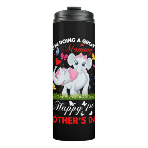 Mother Art Mommy Great Jobs Thermal Tumbler
