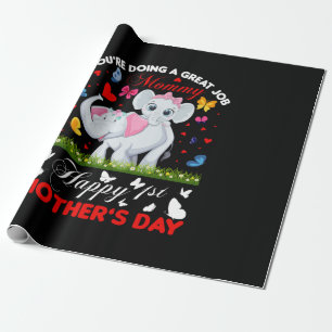 Mother Art Mommy Great Jobs Wrapping Paper