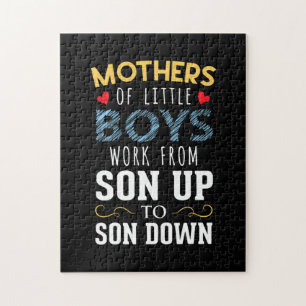 Mother Art Mothers of Little Boys Birthday Jigsaw Puzzle