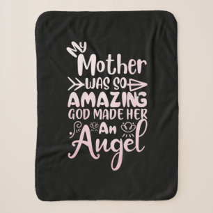 Mother Art My Mother Was So Amazing Sherpa Blanket