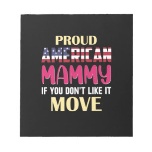 Mother Art Proud American Mommy Notepad