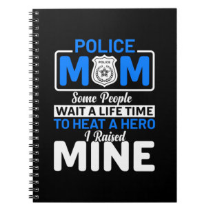 Mother Art Proud Police Mom Notebook