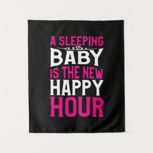 Mother Art Sleeping Baby Is The New Happy Hour Tapestry