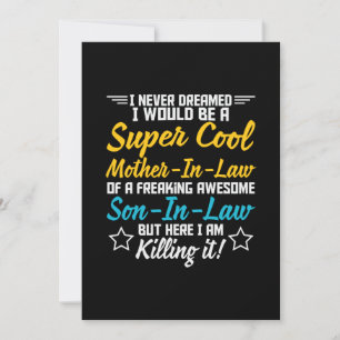 Mother Art Super Cool Mother In Law Invitation