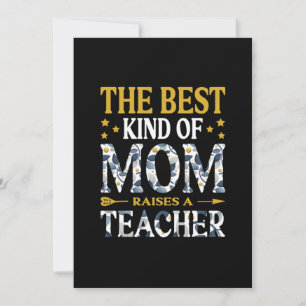 Mother Art The Best Kind Of Mom A Teacher Holiday Card
