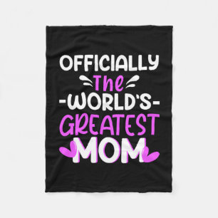 Mother Art The World Greatest Mom Fleece Blanket