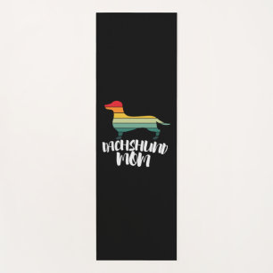 Mother Art Vintage Dachshund Mom Yoga Mat