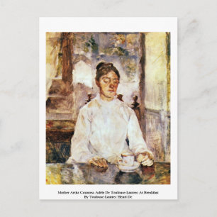 Mother Artist Countess Adèle De Toulouse-Lautrec Postcard