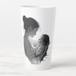 Mother & Baby artwork Latte Mug