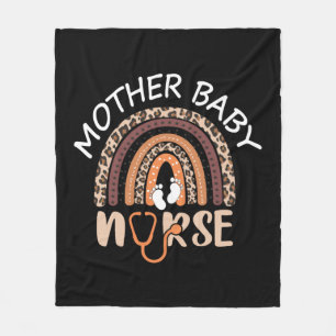 Mother Baby Nurse Fleece Blanket
