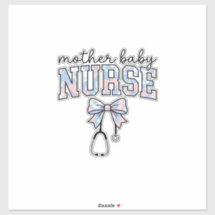 Mother Baby Nurse Floral Bow Shirt Design_1