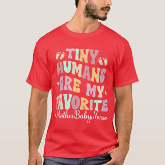 Mother Baby Nurse Groovy Postpum Nurse Mom Baby Nu T-Shirt