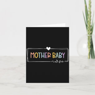 Mother Baby Nurse stpartum Unit Aesthetic Medical Card
