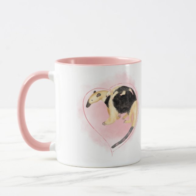Mother & baby tamandua anteater Best mom ever mug (Left)