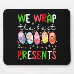 Mother Baby Unit Christmas Labor And Delivery Nurs Mouse Pad