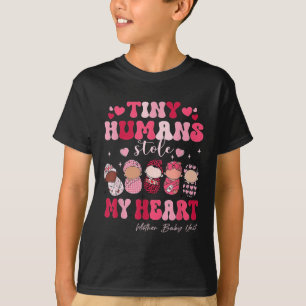 Mother Baby Unit Valentine Nurse Cute Love Heart T-Shirt