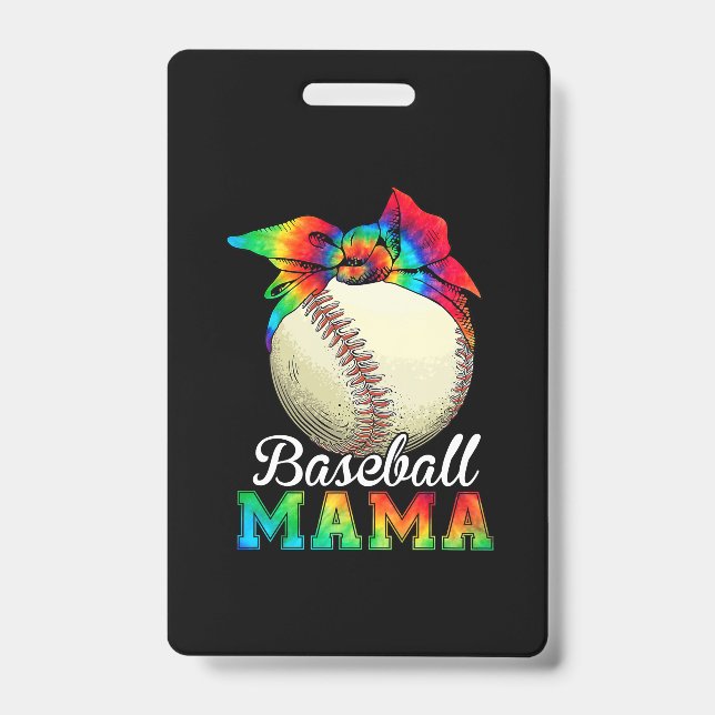 Mother Baseball Mama Birthday Badge (Front)