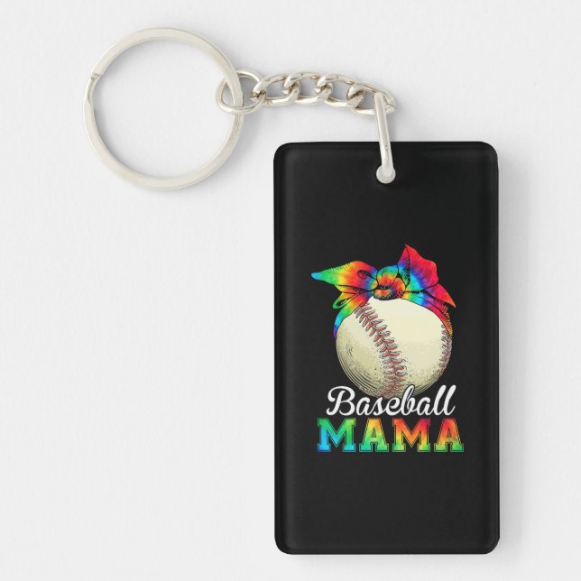 Mother Baseball Mama Birthday Keychain (Front)