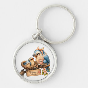 Mother Bird Love – Baby Chicks in Nest Keychain