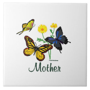 Mother Butterflies Tile