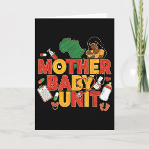 Mother By Unit Black Nurse Magic Black History Mon Card