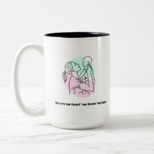 Mother & Child Art Mug   Gift for Mom