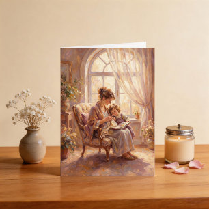 Mother & Child Elegant Mother's Day Card