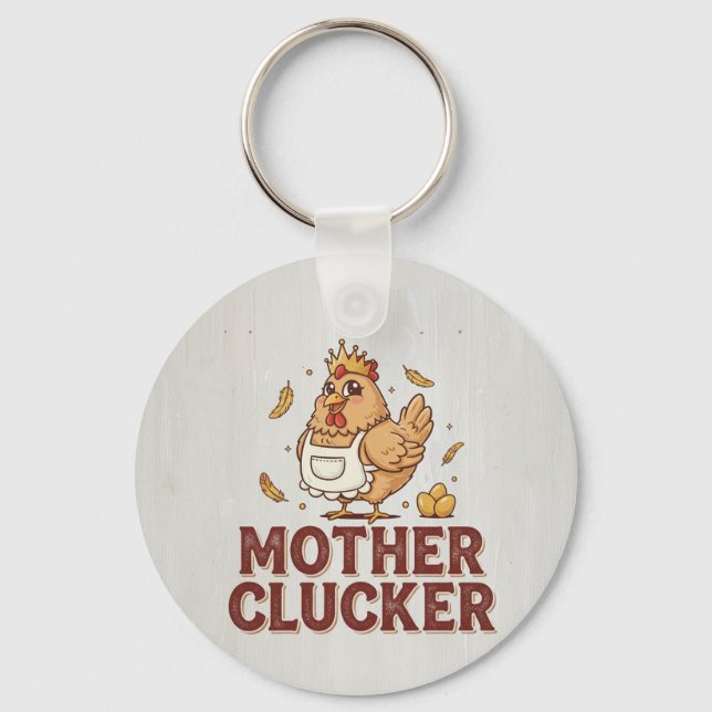Mother Clucker Keychain (Front)
