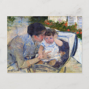 Mother Comforting the Baby, Mary Cassatt Postcard