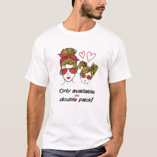 Mother Daughter Child Quote Friendship Love Hearts T-Shirt