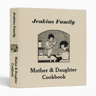 Mother & Daughter Cookbook Binder