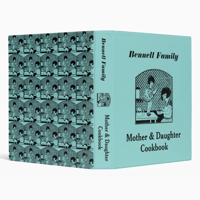 Mother & Daughter Cookbook Binder (Background)