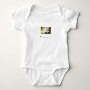 Mother daughter family photo add name picture text baby bodysuit