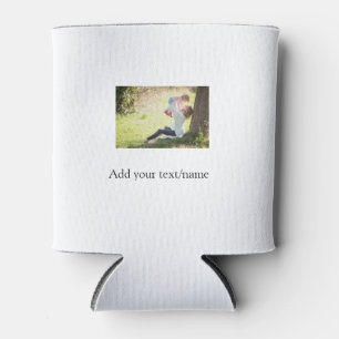 Mother daughter family photo add name picture text can cooler