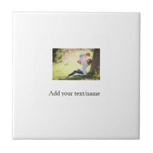 Mother daughter family photo add name picture text tile
