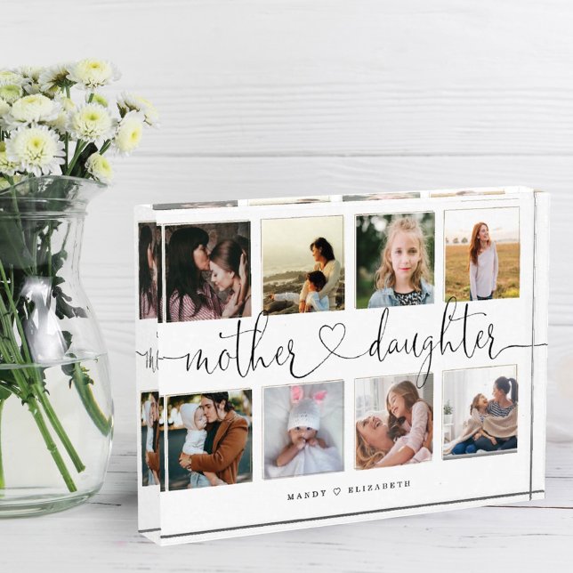 Mother Daughter Heart Script | Photo Grid Collage (Creator Uploaded)